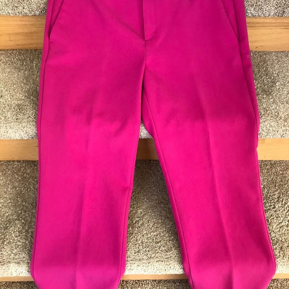 Banana Republic Avery Crop Pants Size 12 Fuchsia